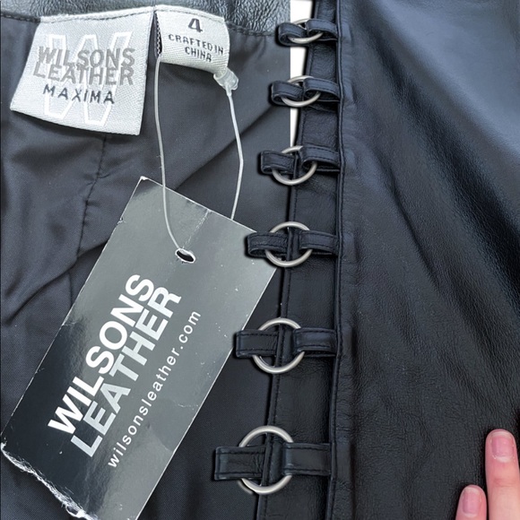 WILSONS LEATHER O RING CUTOUT PANTS - Picture 2 of 4